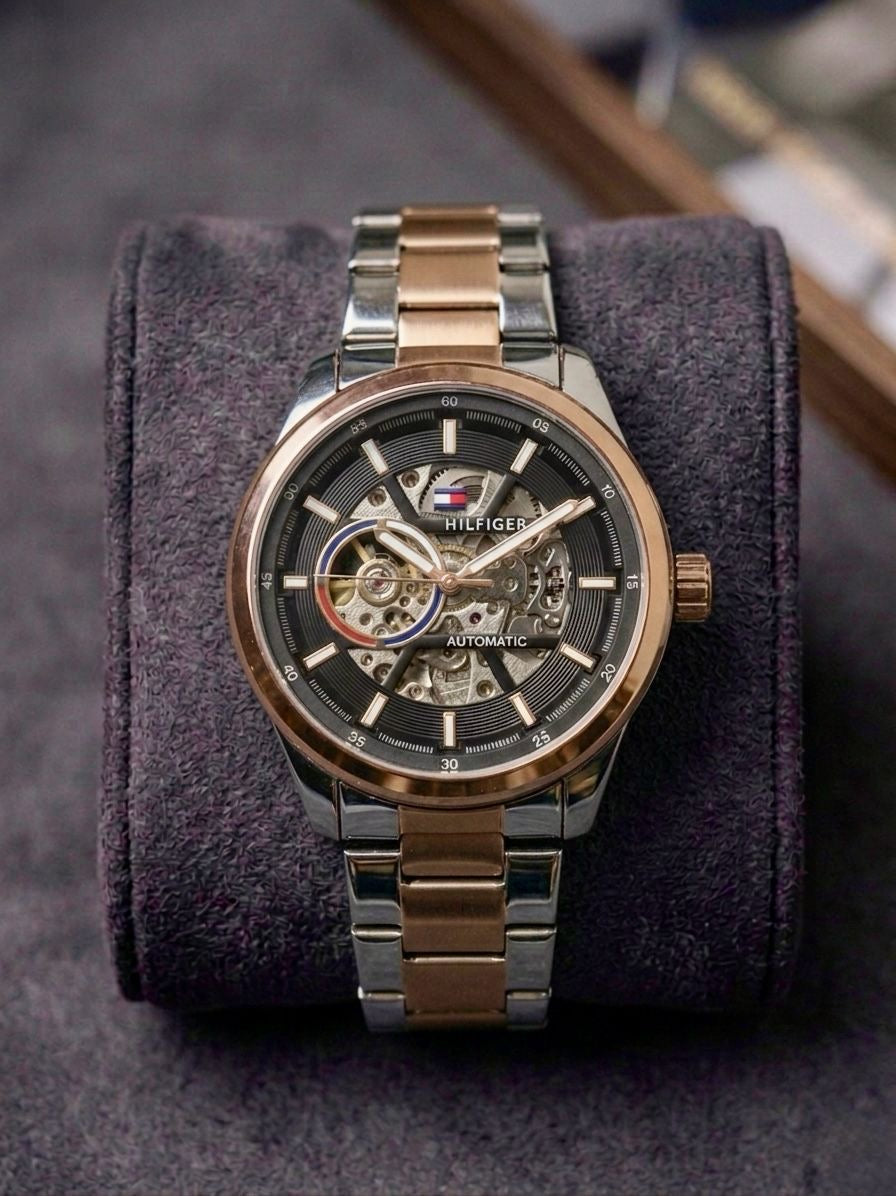 *PRODUCT NAME : Tommy Hilfiger Automatic 2 Tone Black*