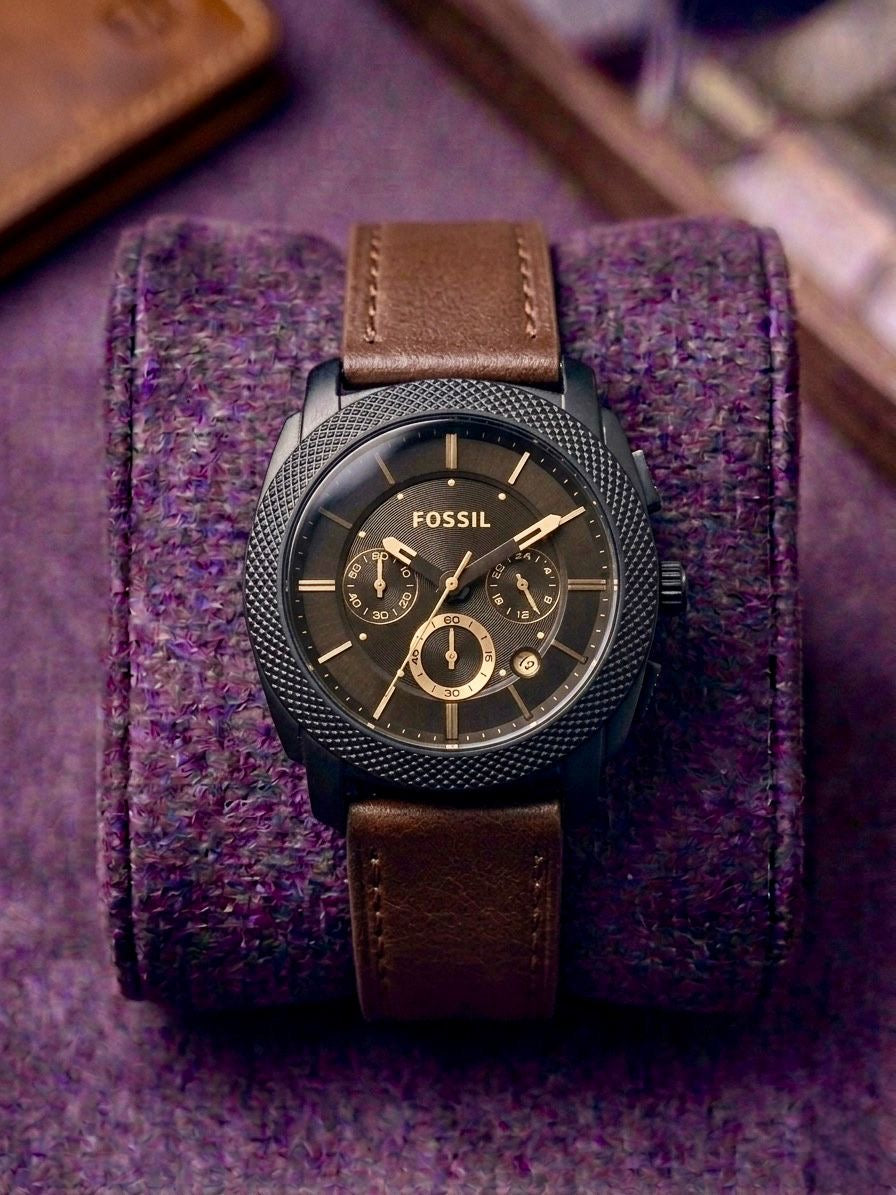*Fossil FS4656 Machine Chronograph “Brown Dial”(Restock On High Demand)*❤️🔥