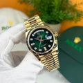 *Product Name :* Rolex Oyster Perpetual Day Date Gold-Green 40 Battery