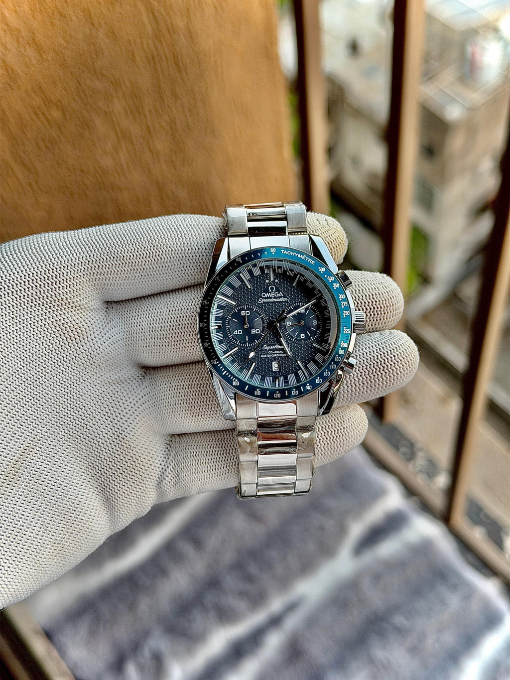 *Omega Crono "Silver Blue"(1st Time In India)