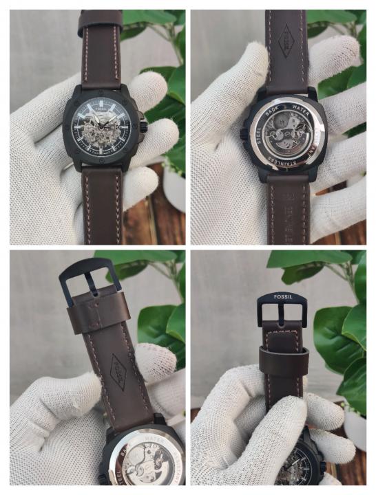 FOSSIL MODERN_AUTOMATIC_ME3098_BROWN_LEATHER_BELT_AT416