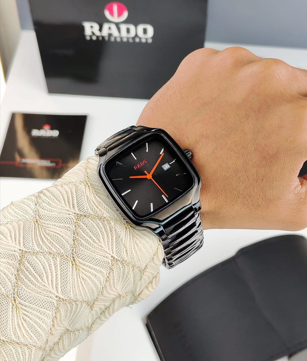 RADO TRUE SQUARE BLACK WATCH