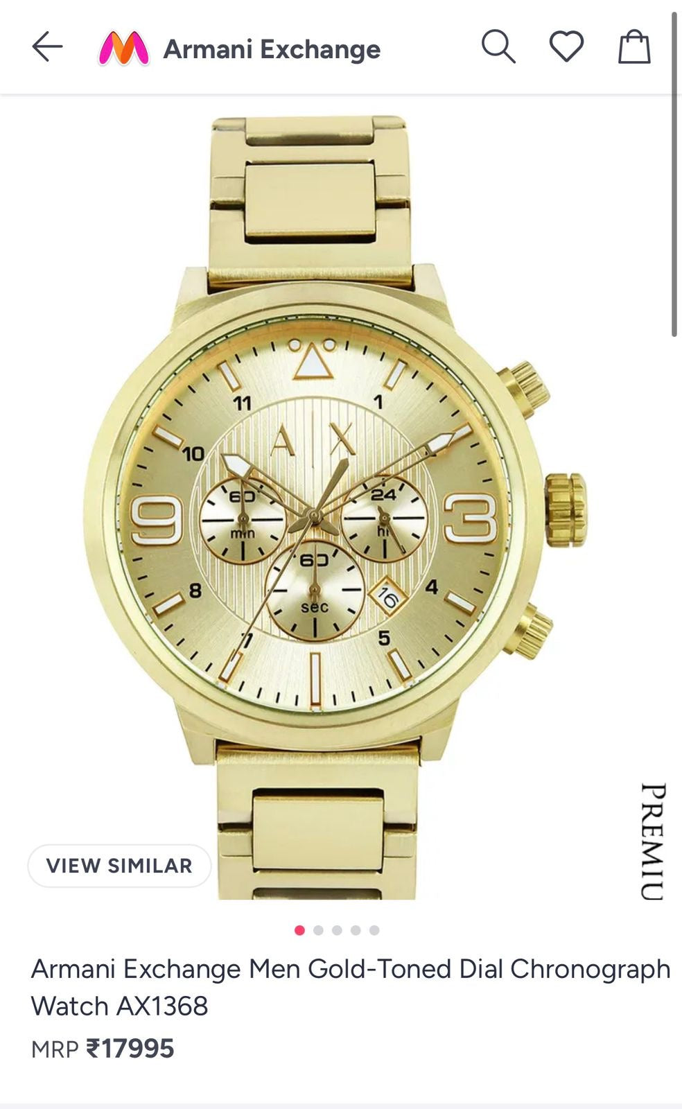 Product Name: Armani Exchange AX1368