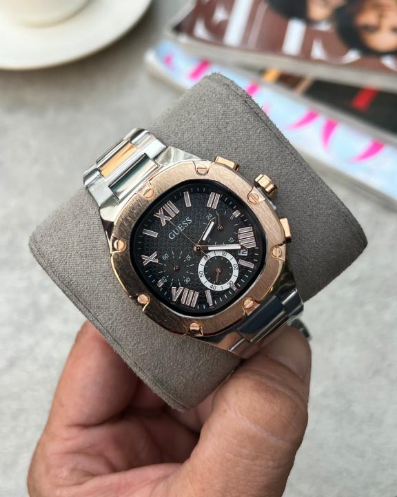 Guess Square Chronograph 2Ton-CopperBlack