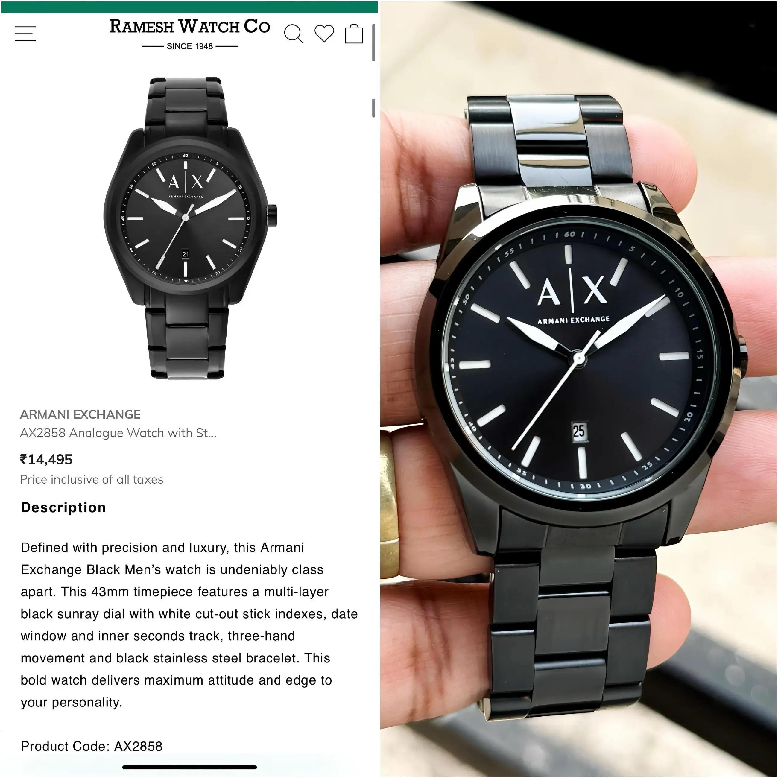 Product Name: Armani Exchange AX2858