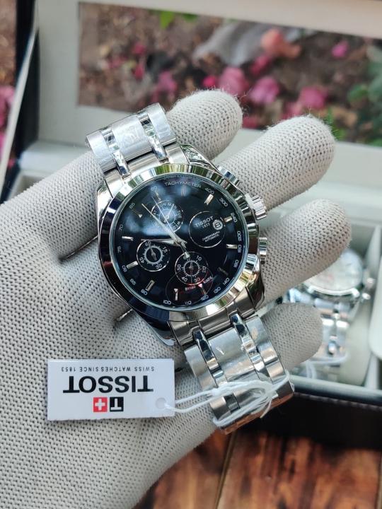 TISSOT COUTURIER_CHRONO_SILVER_BLACK_DIAL_AT227