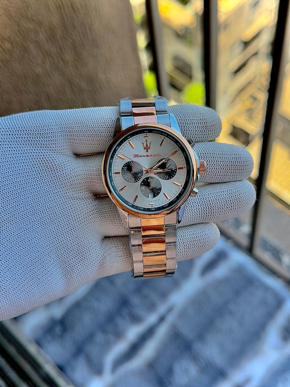 *Maserati Classic Chronograph "(All working)"(1st Time In India)*🔥♥️
