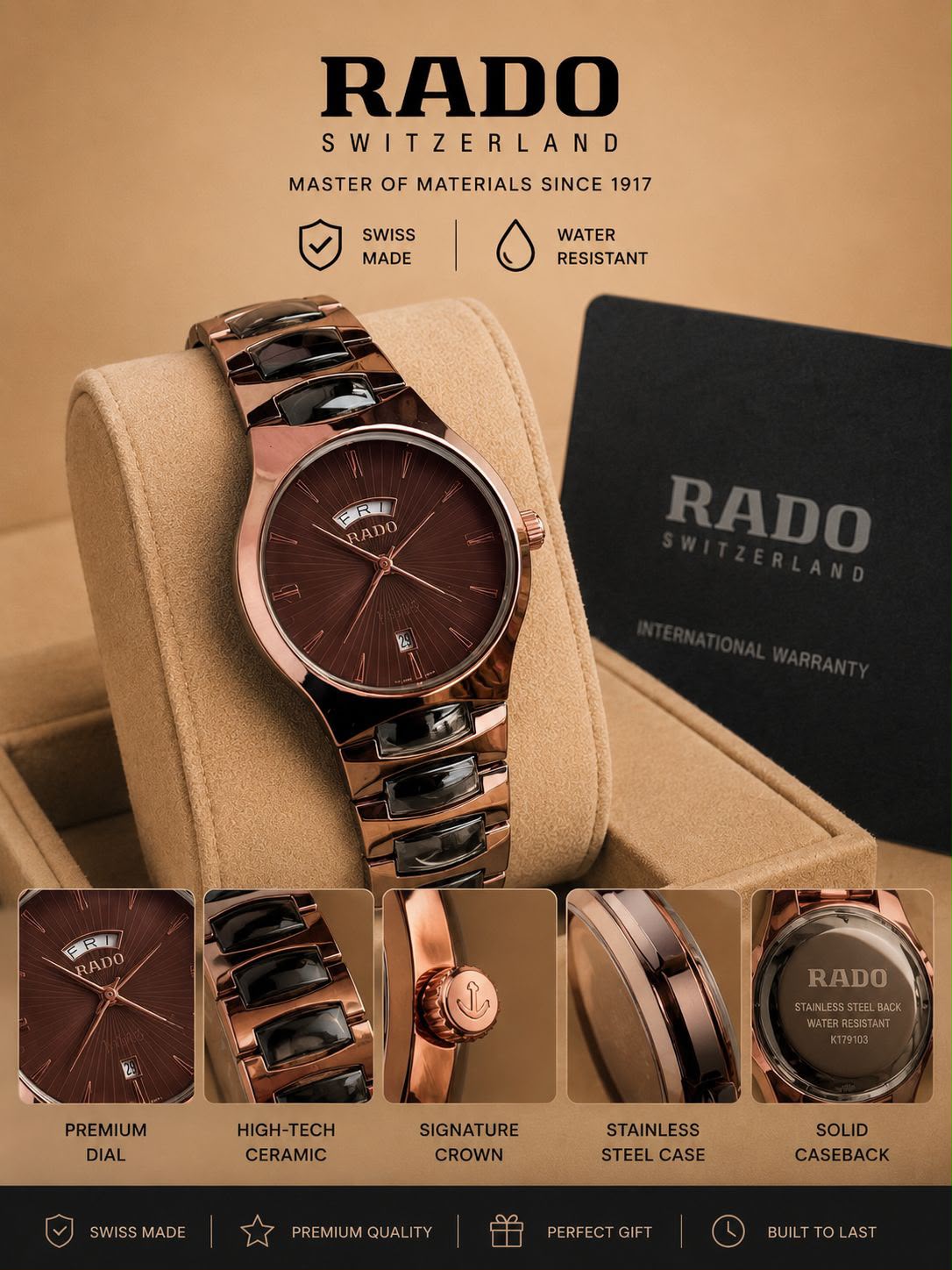 *Product name :*RADO Jublie Day-Date*💯🔥☑️