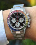 ROLEX RAINBOW CHRONOGRAPH WORKING SILVER 294