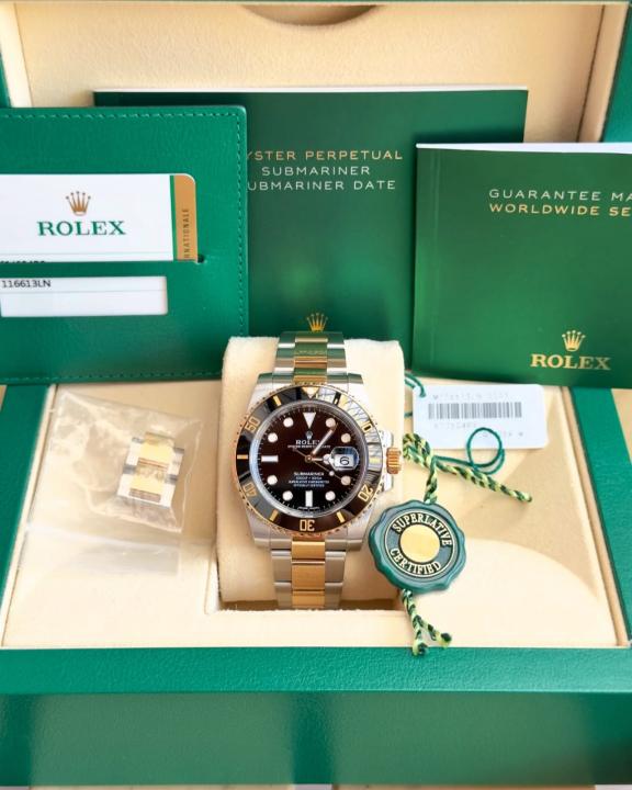 Rolex Oyster Perpetual Submarine 2Ton-Gold-Black