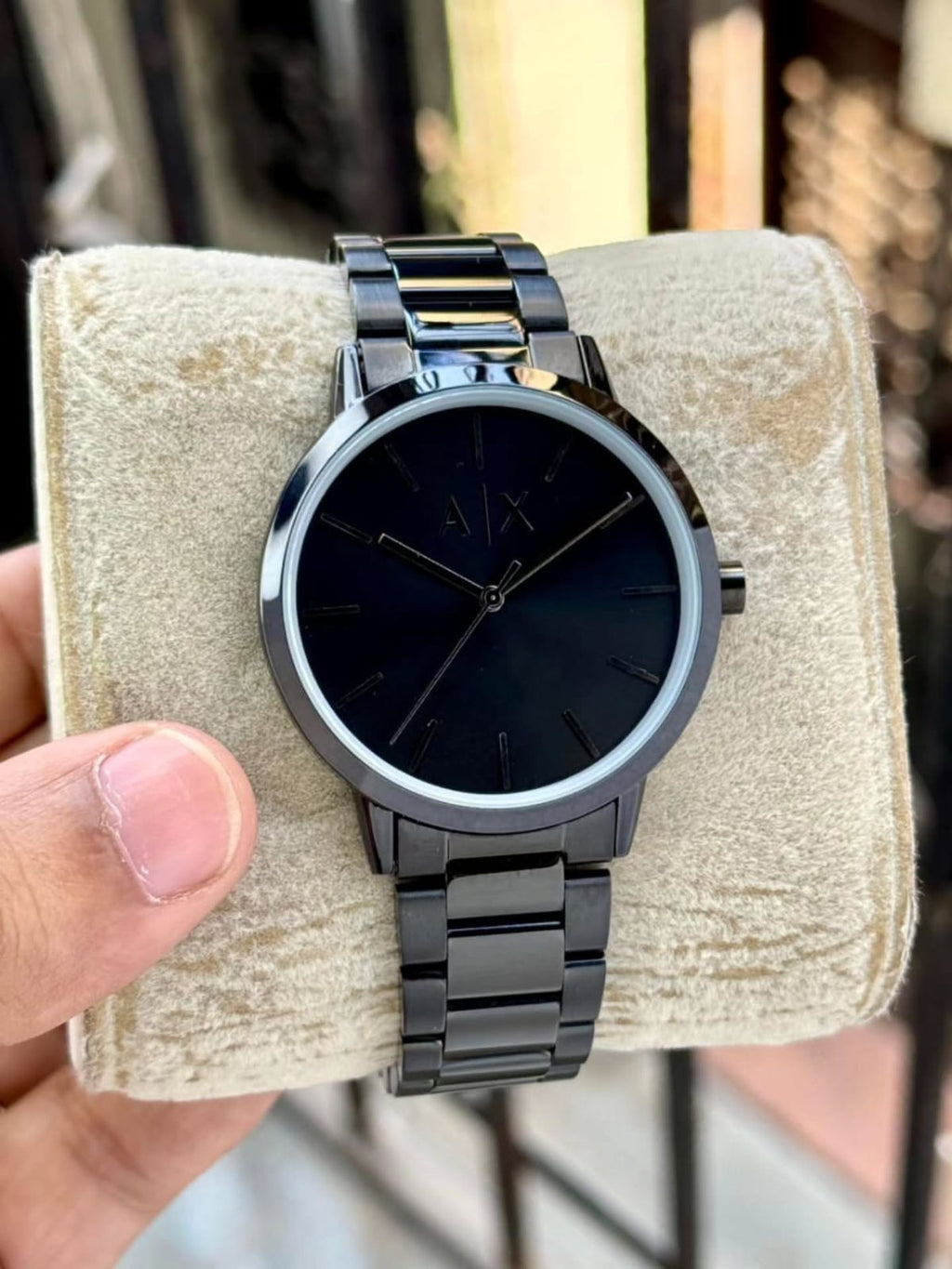 ARMANI EXCHANGE AX2701 WATCH BLACK DIAL STAINLESS STEEL AND A QUARZ MOVEMENT