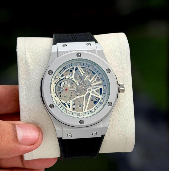 Hublot Big Bang Belt Silver Black