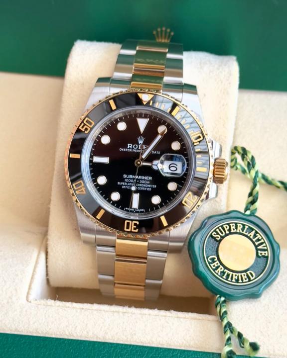 Rolex Oyster Perpetual Submarine 2Ton-Gold-Black
