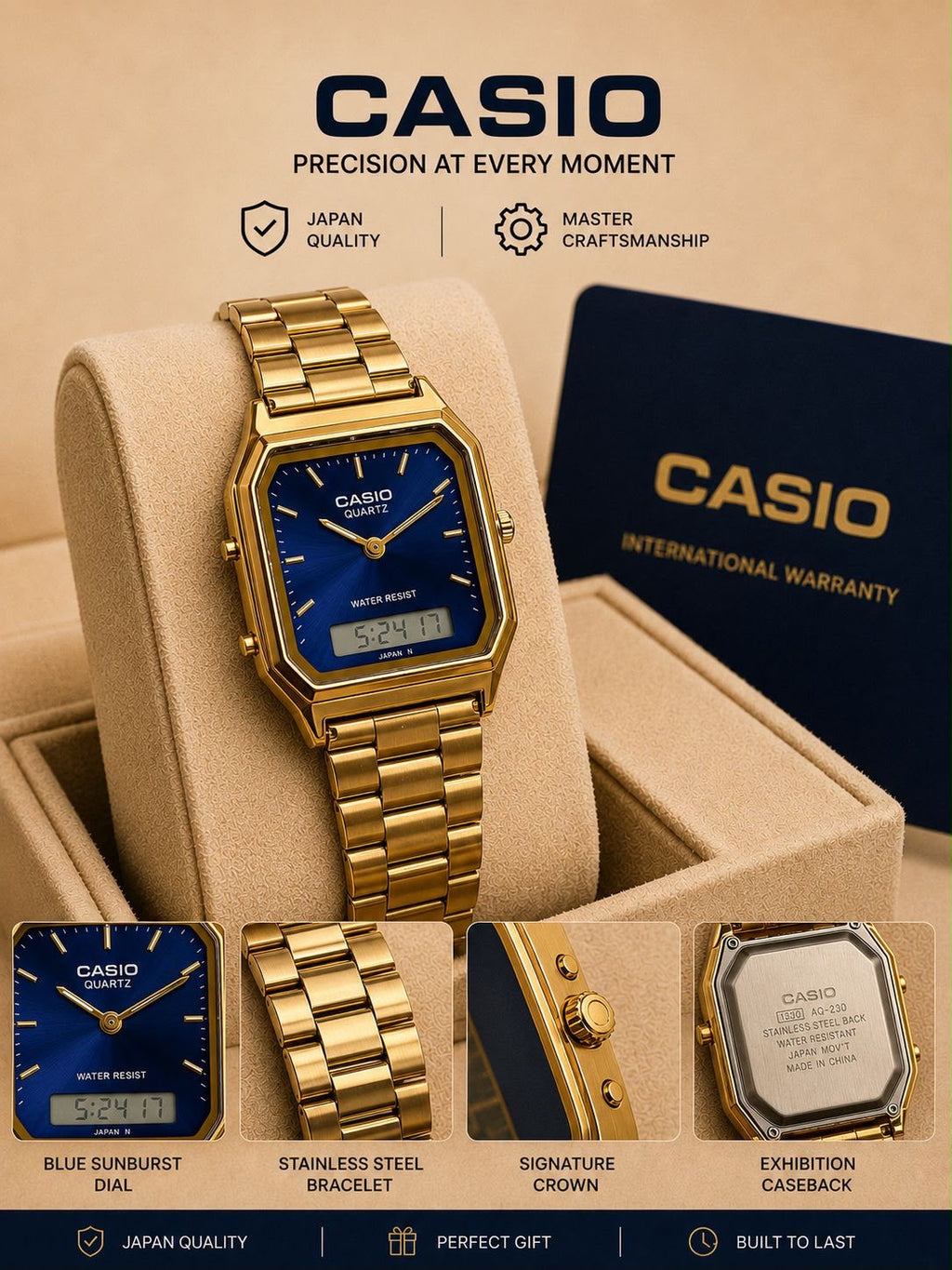 *Product name :*Casio Vintage AD270 AQ-230A-2A1MQYDF*
