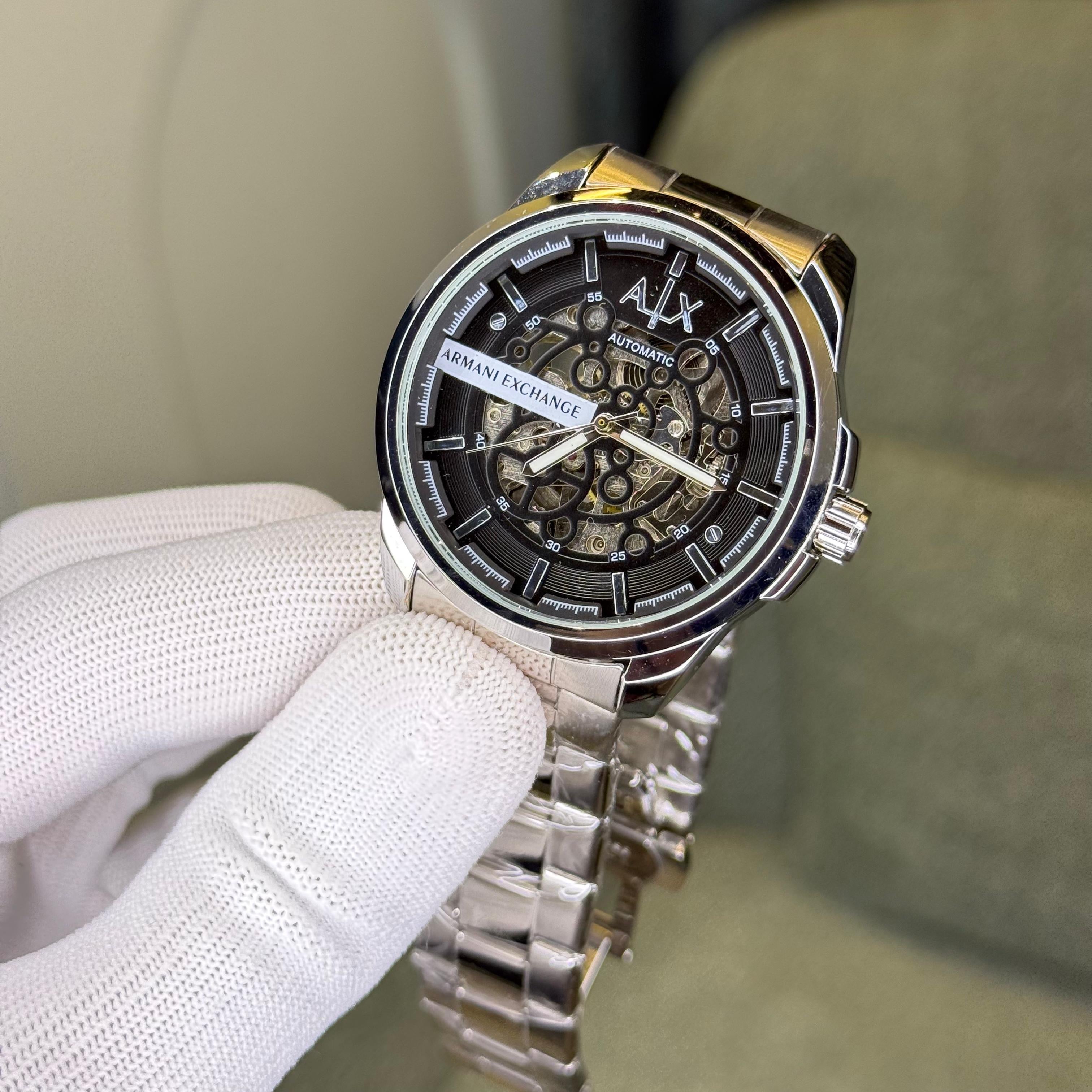 Product Name : Armani Exchange Automatic Silver Black 045