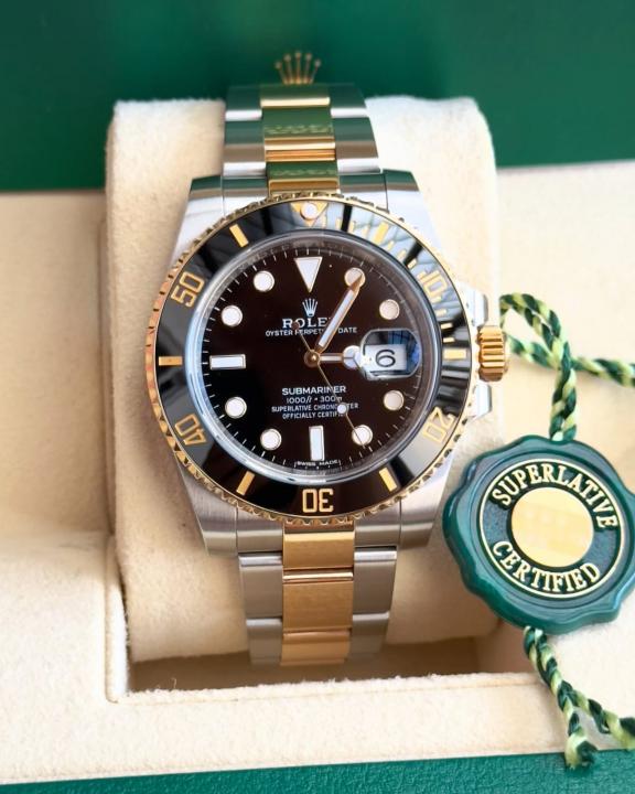 Rolex Oyster Perpetual Submarine 2Ton-Gold-Black