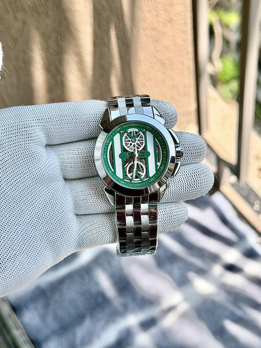 *Jacob & Co Automatic "Silver Green Dial"(1st Time In India)*🔥
