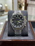 Casio Edifice 540 Silver Black Dial Premium AT339 101