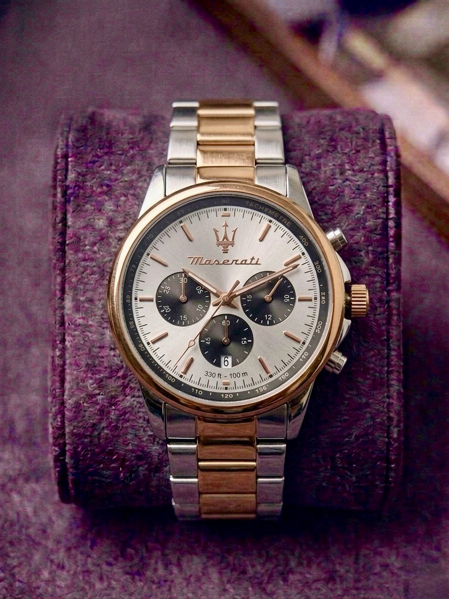 *Maserati Classic Chronograph "(All working)"(1st Time In India)*🔥♥️