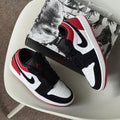 Nik.e Air Jordan 1 Low Black Toe Leather Semi UA