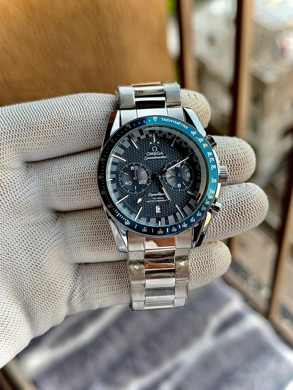 *Omega Crono "Silver Blue"(1st Time In India)
