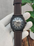 FOSSIL MODERN_AUTOMATIC_ME3098_BROWN_LEATHER_BELT_AT416