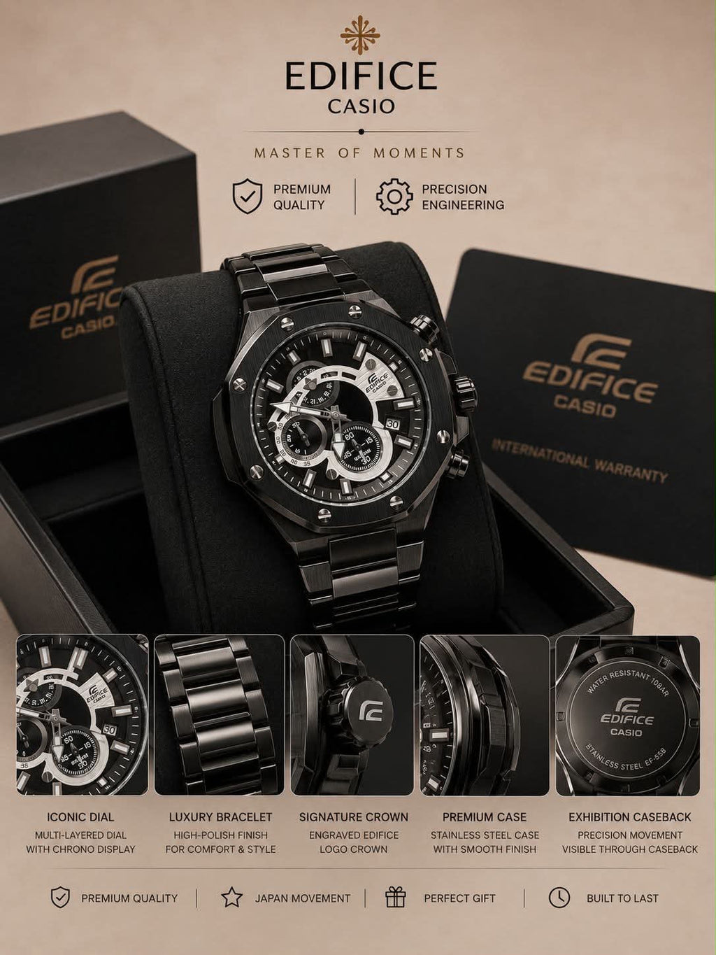 *Product name :* *Casio Edifice EFR-569DB-1AVUDF Chronograph*