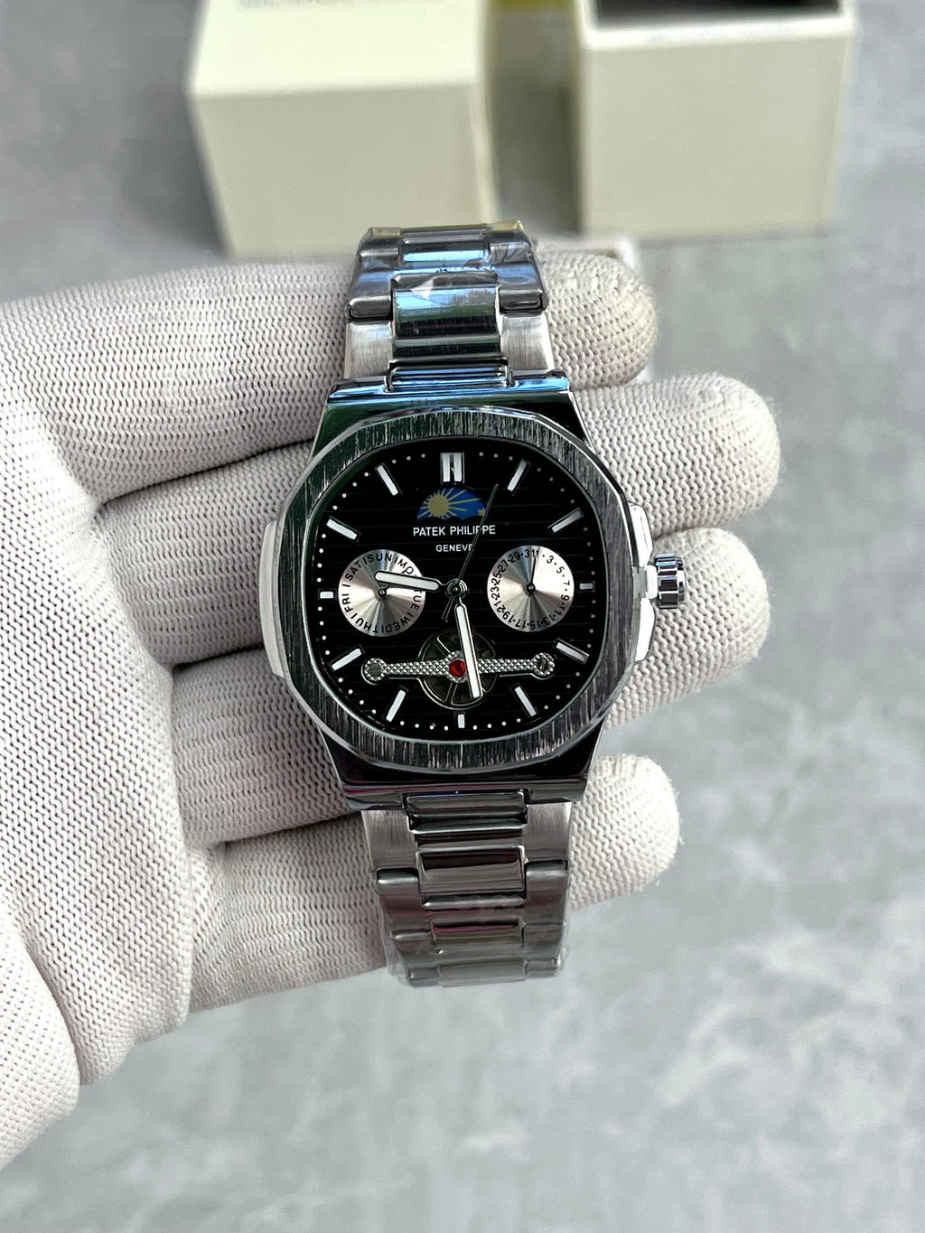 *Product name :*Patek Philippe Nautilus*💯🔥☑️


*Luxurious Collection*