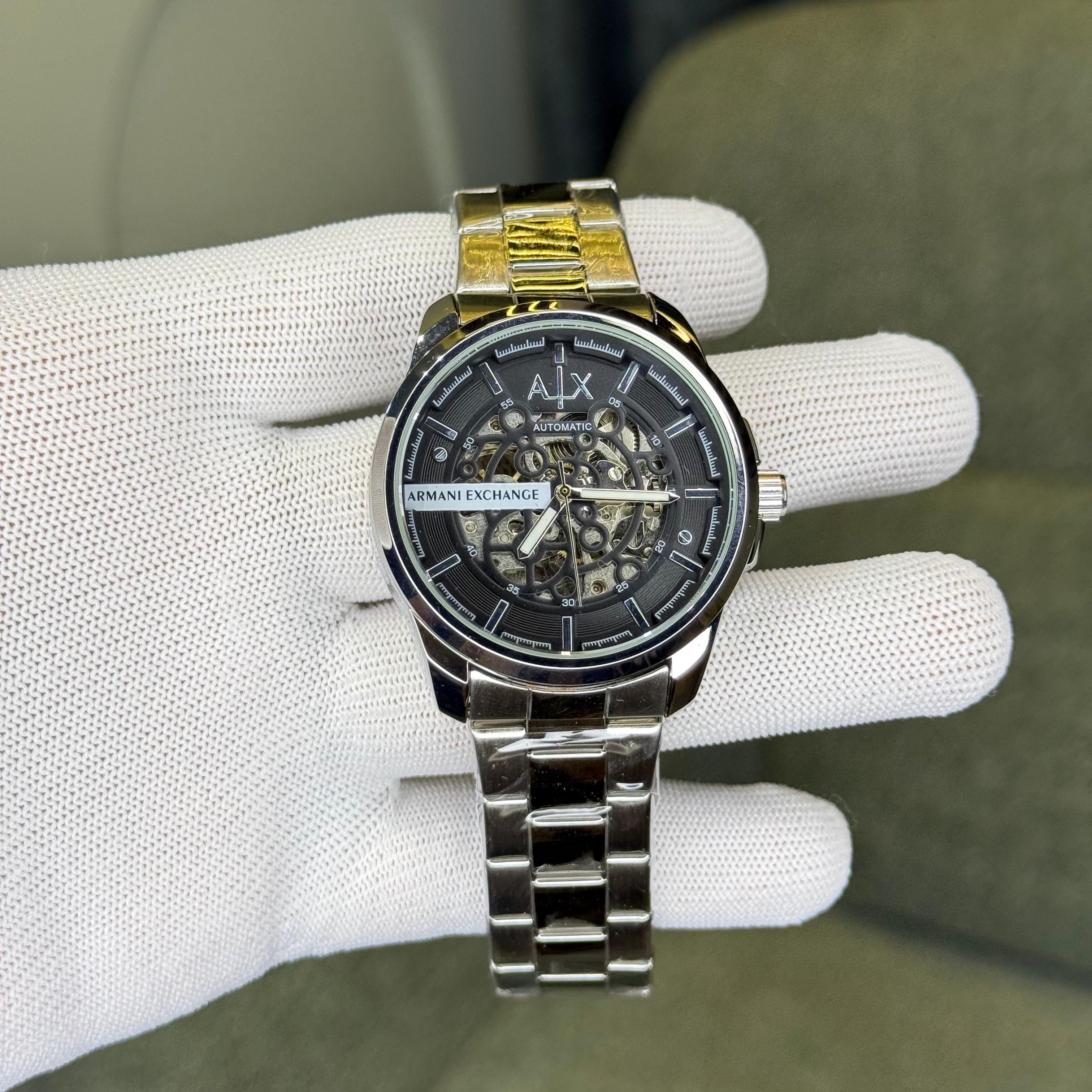 Product Name : Armani Exchange Automatic Silver Black 045