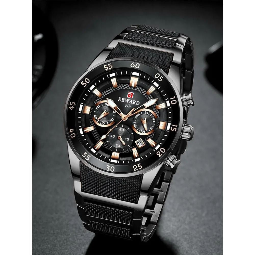 *PRODUCT NAME:REWARD ORIGNAL WATCH WITH ORIGNAL BOX AND CARRY BEG👌🏿*