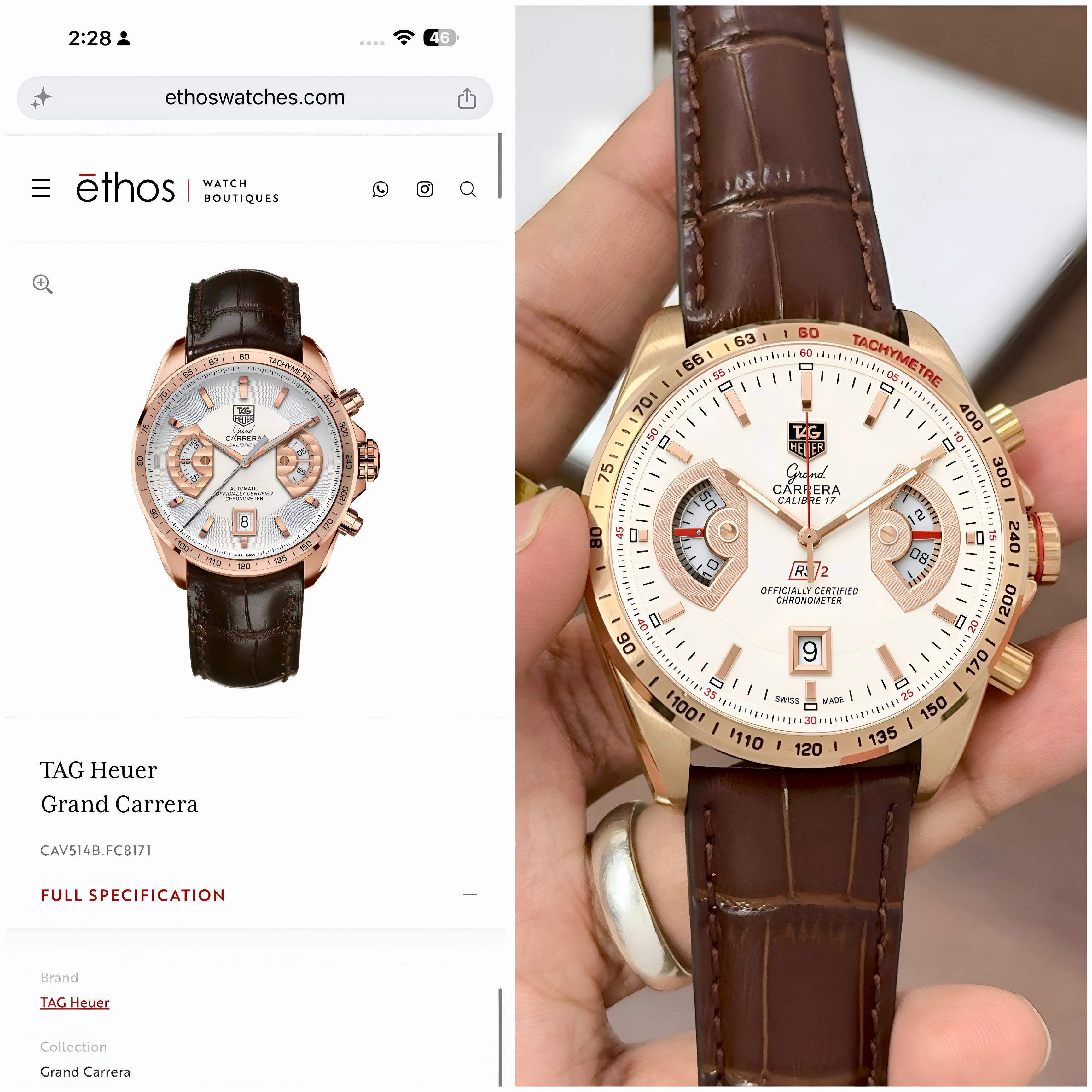 *Product Name:* 
Tag Heuer carrera calibre 17