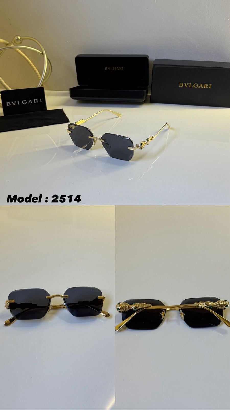 *Bvlgari 2514 Gold Black