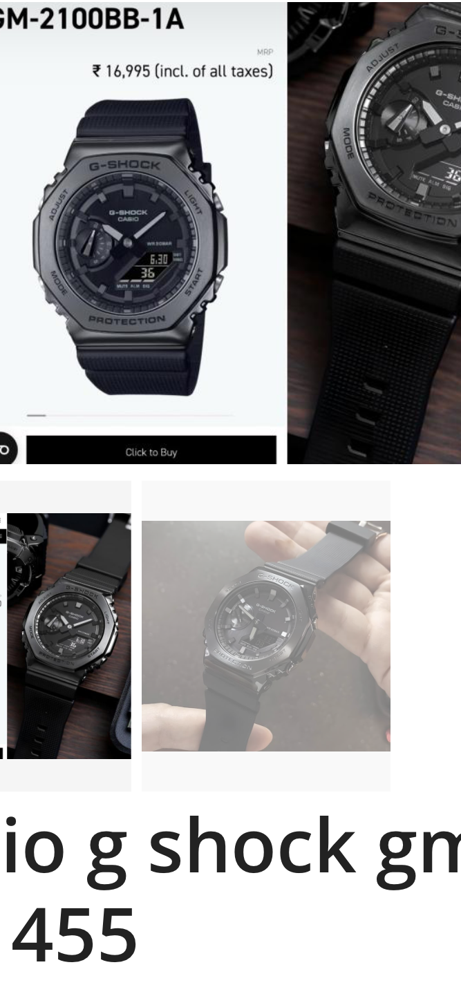 Casio G shock gm2100 WC 455