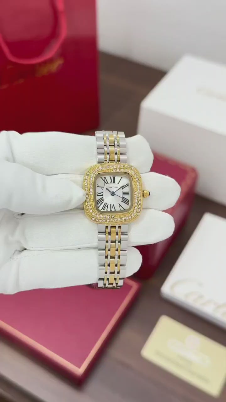 Cartier WOMEN'S WATCH Silver Gold