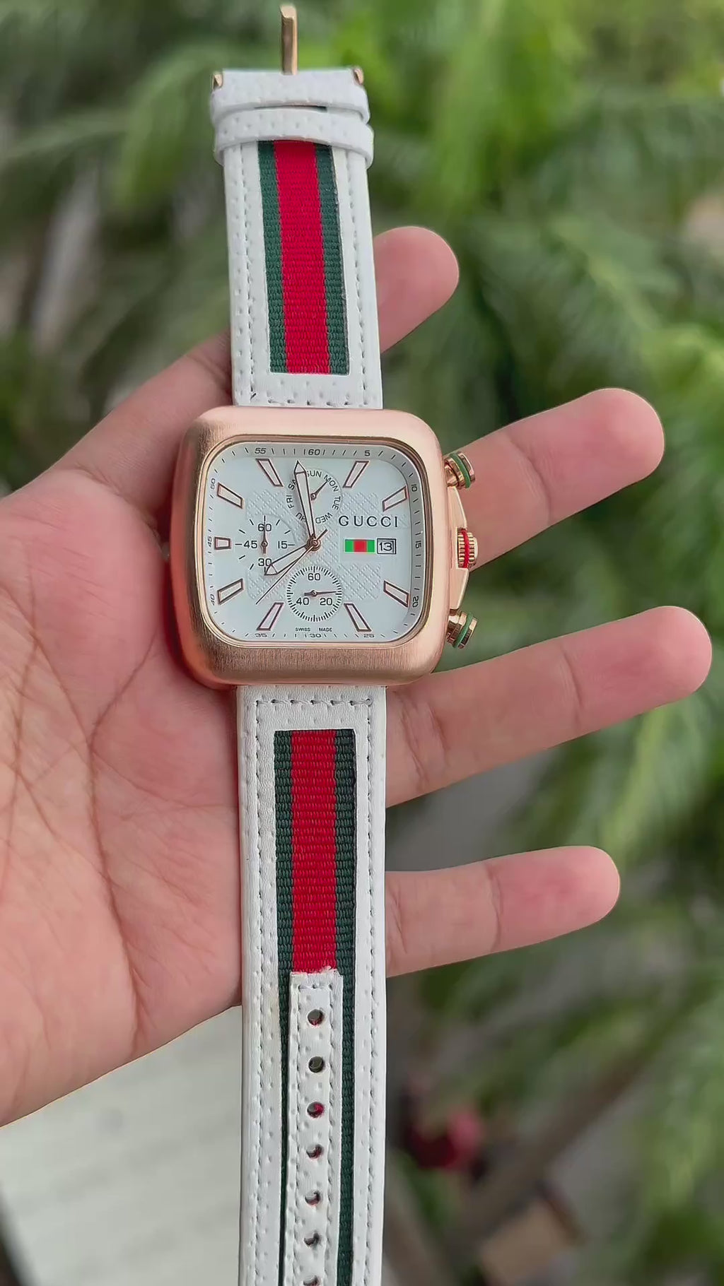 Gucci G coupe 200 series Chronograph White