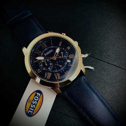 FOSSIL BLUE DIAL CHRONOGRAPH WORKING MEN'S WATCH