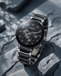 Rado centrix chronograph Black-silver
