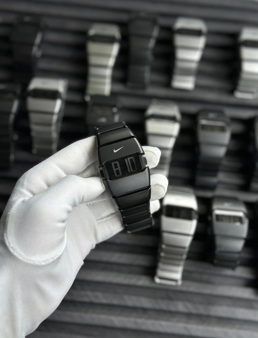 NIKE WATCH DIGITAL BLACK (CARBONATE FIBER)
