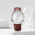 Fossiil Townsman Chronograph DarcBrown-Silver-White