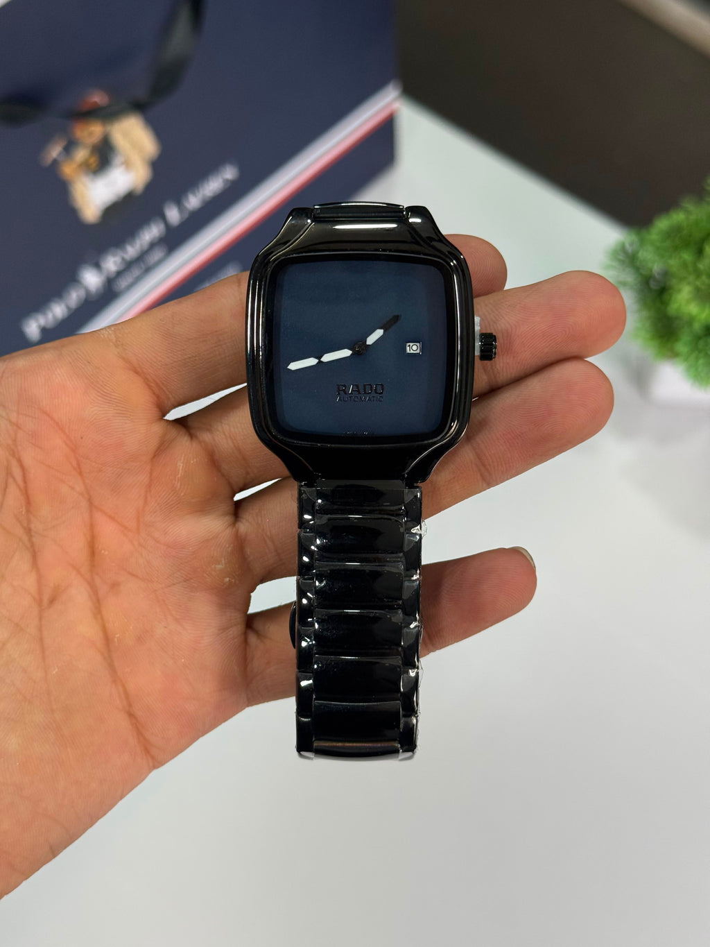 Product Name: RADO True Square

✔️Best Quality (All working) 
✔️New demanding model