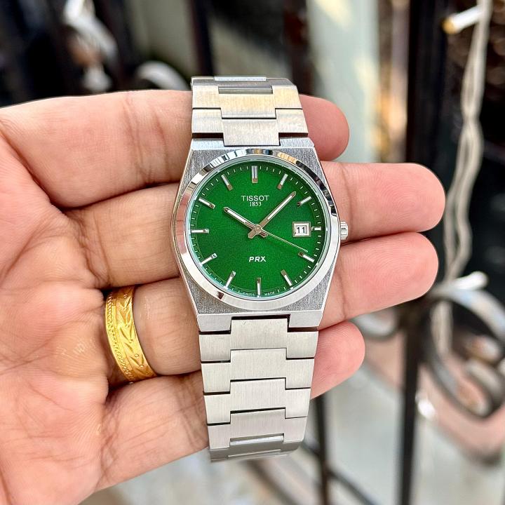 Tissot PRX Ladies Silver Green