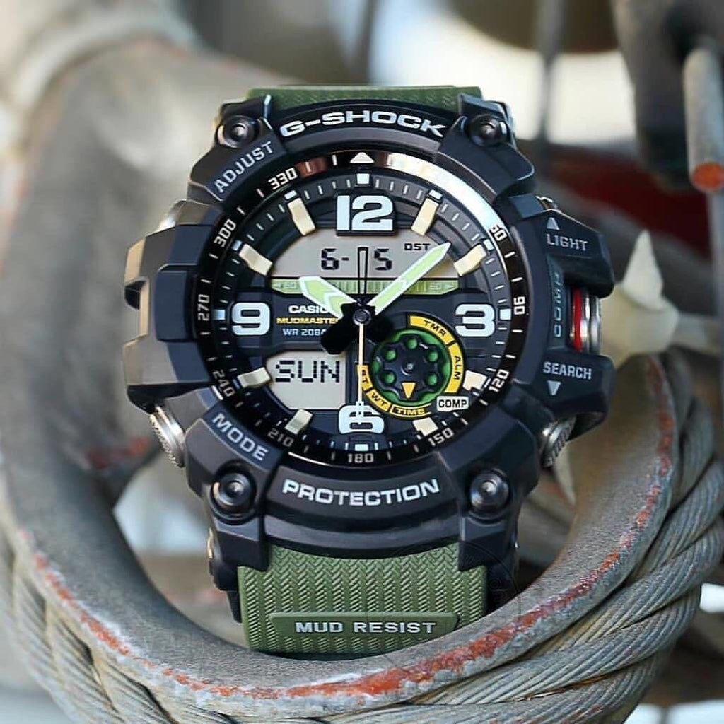 G SHOCK MUD MASTER GG - 1000 ANALOG-DIGITAL WATCH WITH ORIGINAL BOX