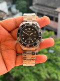 SEIKO PREMIUM SWIFT MOVEMENT BACK OPEN Black