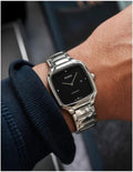 RADO TRUE SQUARE SWIFT MOVEMENT SILVER BLACK