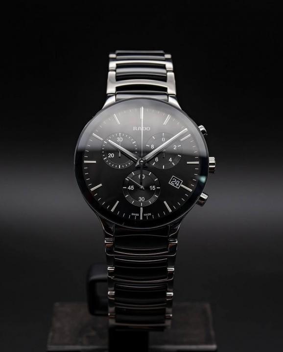 Rado centrix chronograph Black-silver