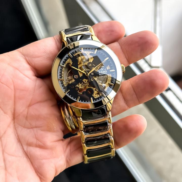 RADO _AUTO_GOLD-TT-BLACK