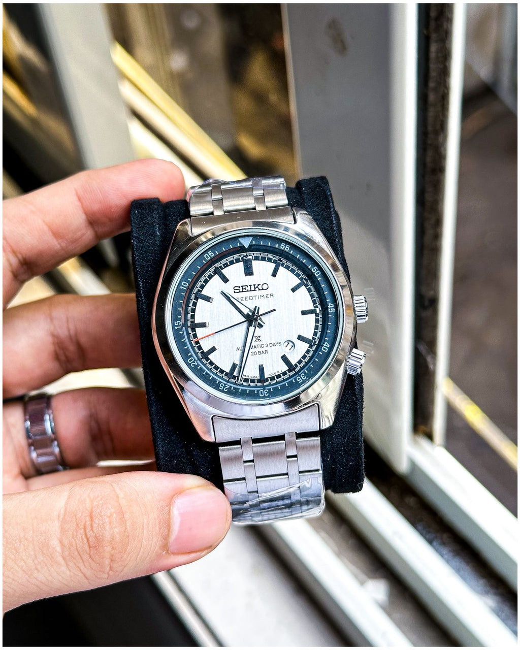 *SEIKO PROSPEX SPEEDTIMER CON TEMPORIZADOR SILVER-GREY