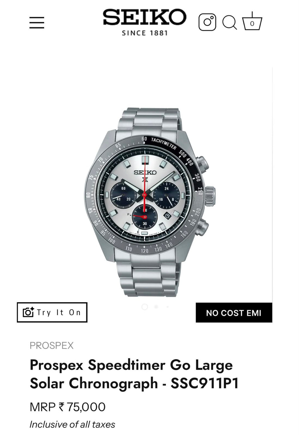 Product Name: Seiko Prospex Speedtimer


✔️1st Quality (All working) 
✔️New demanding model