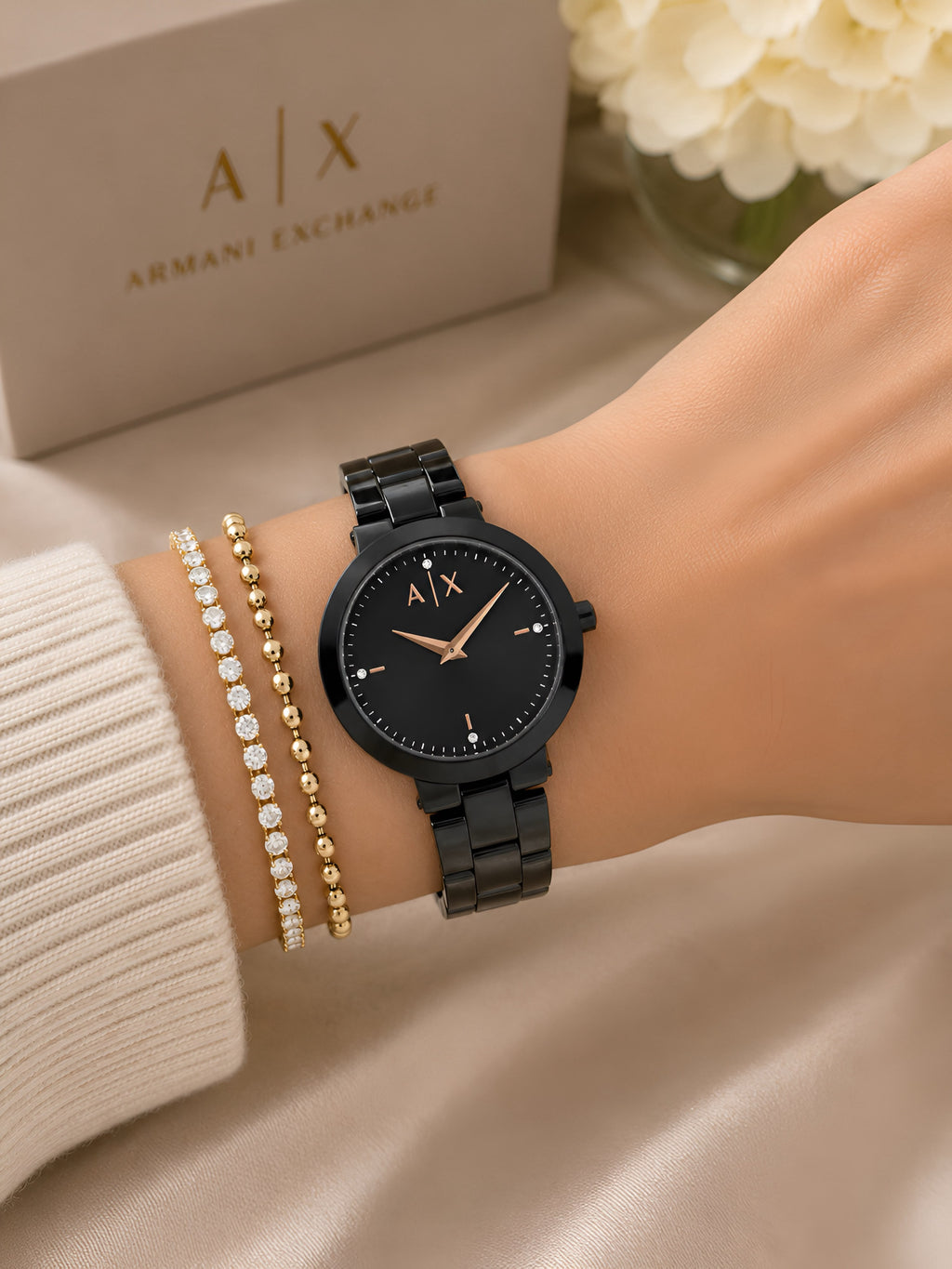 Armani Exchange Black Women's Catalog Model AX5173