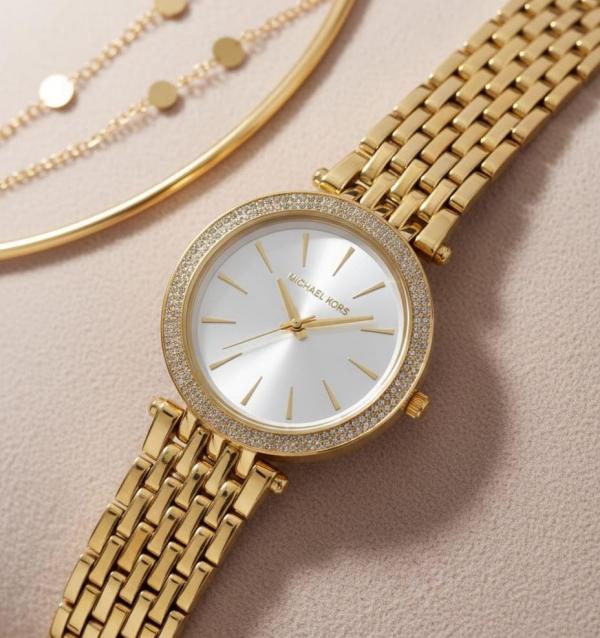 Michaell Kors Darci Gold-White